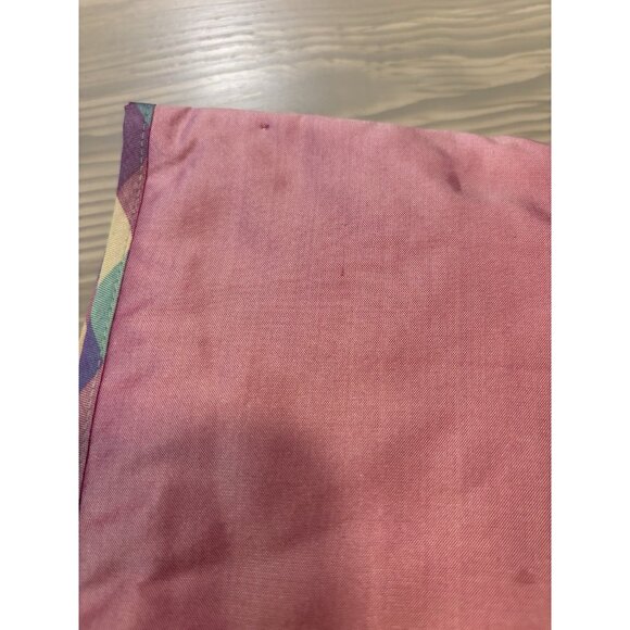 Zazendi Pink And Pastel Plaid Lingerie Bag Silk 12x10 - Picture 3 of 5